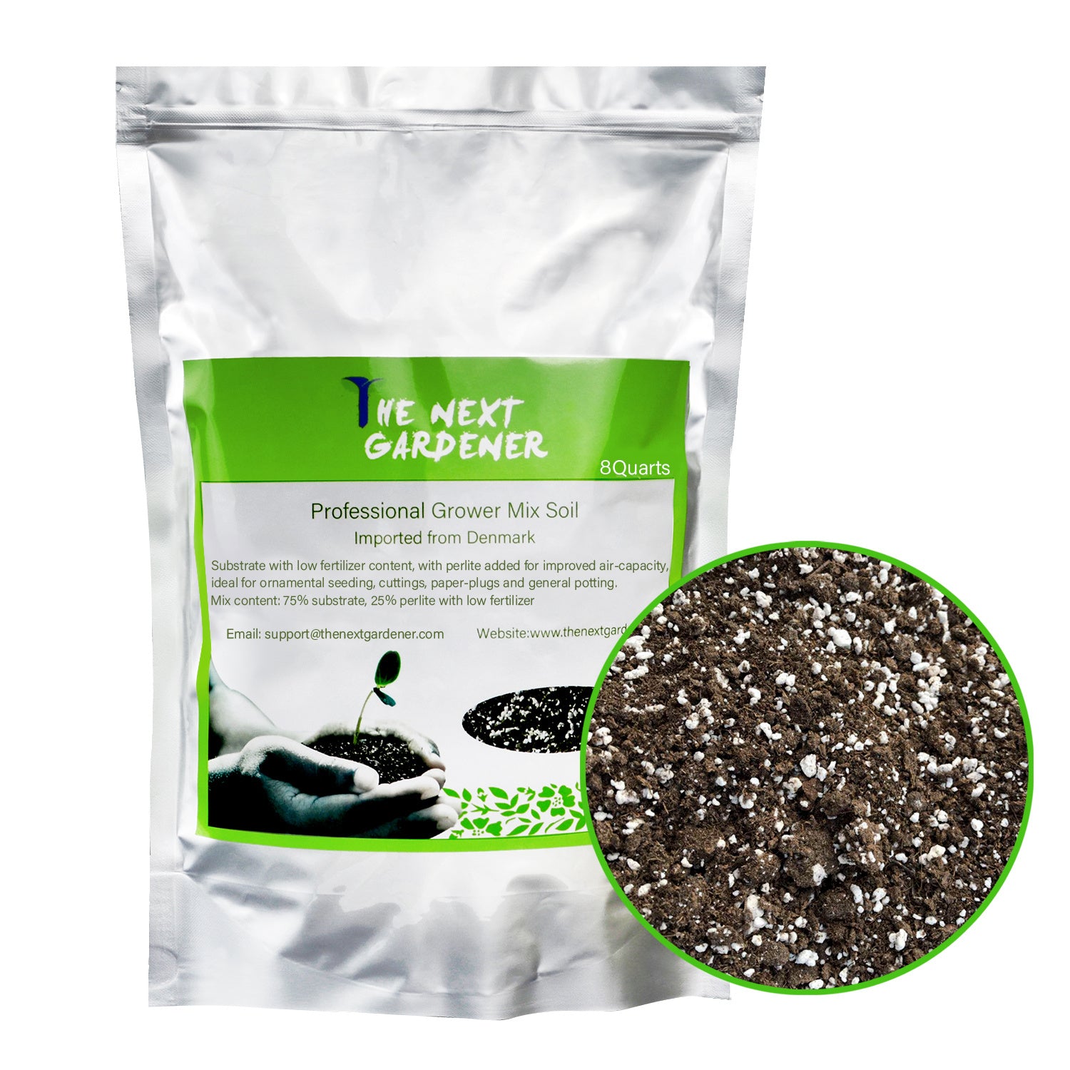 TEMU Potting Soil Mix, All- Garden Soil For Indoor Outdoor Plants, Orchid Bonsai Soil, Ready-to-use Soil, Resealable Bag Design