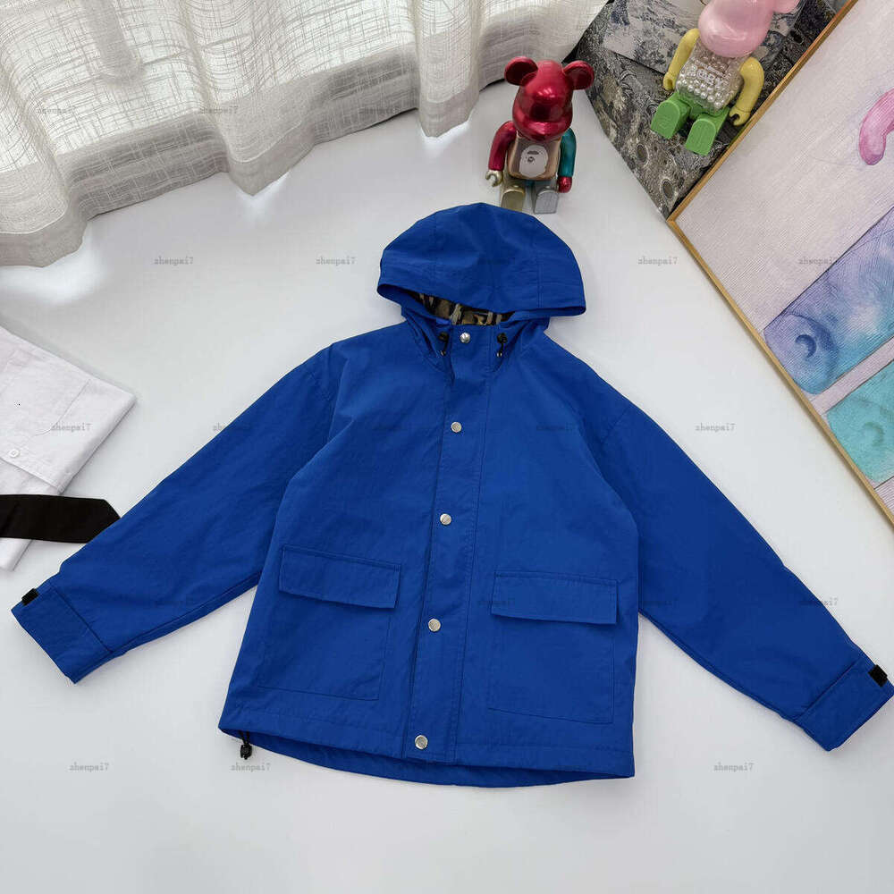 Top hooded Jumper suit Dark blue baby coat boys Windproof design girls Jacket kids designer clothes autumn child Outwear A230X07N270