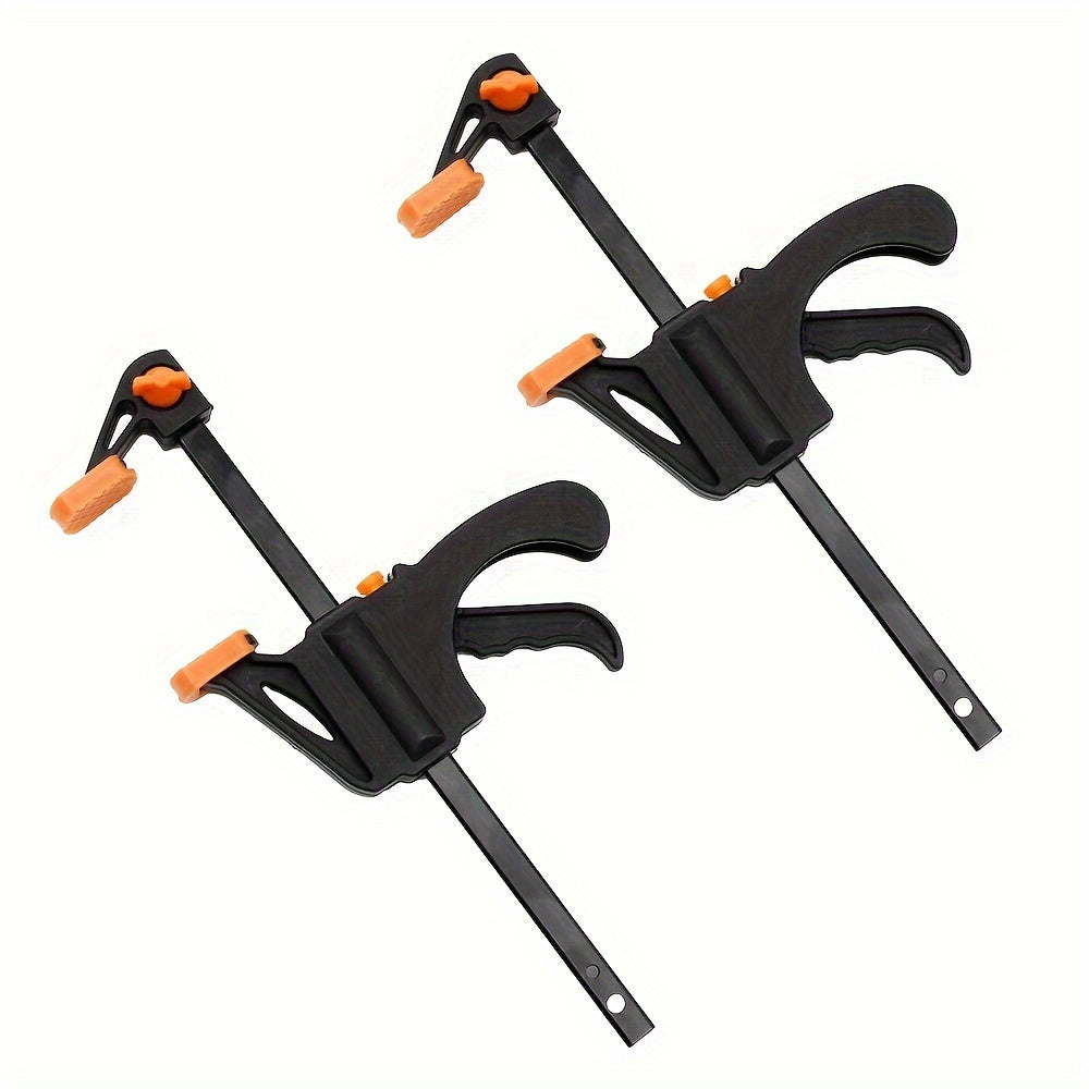 TEMU 2pcs Mini 4inch F Clamp, Woodworking Clamp, Hard Quick Ratchet Release Clip, Woodworking Work Bar Hand Tool