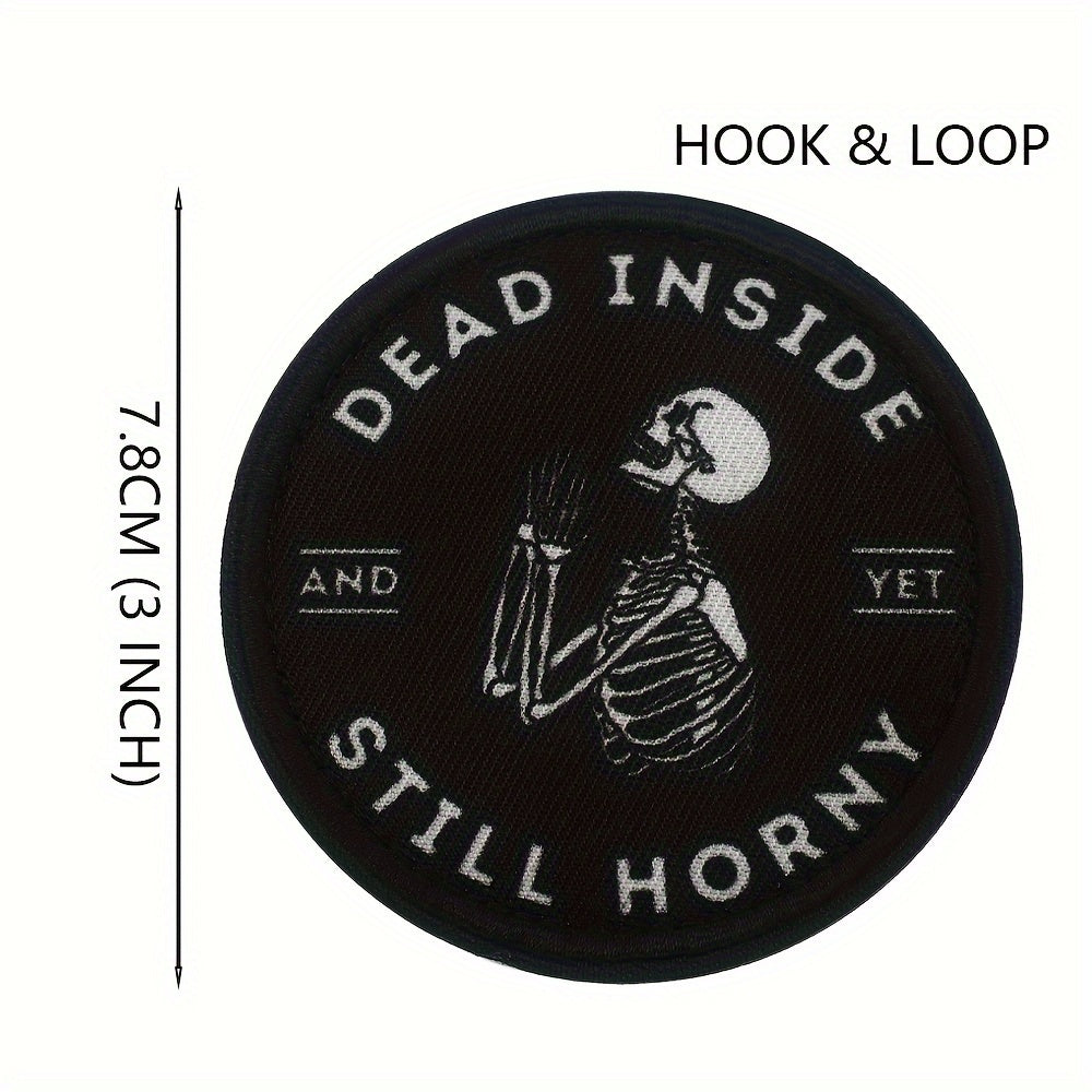 TEMU Yet Still Horny Patch - Hook & - Black Color - Clothing, Bags, Hats, Backpacks, And More