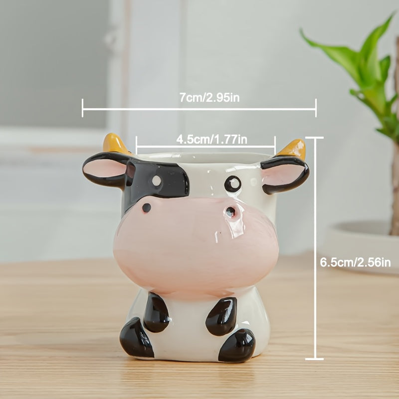 TEMU Planters Set Of 1, Cute Animal Design Succulent Pot, Lightweight Irregular Shape, , Tabletop Mounting For Indoor And Outdoor Use