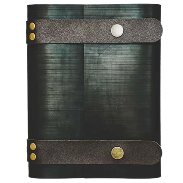 240-Page Journal with Recycled Tire Cover - Coffee - 8x6