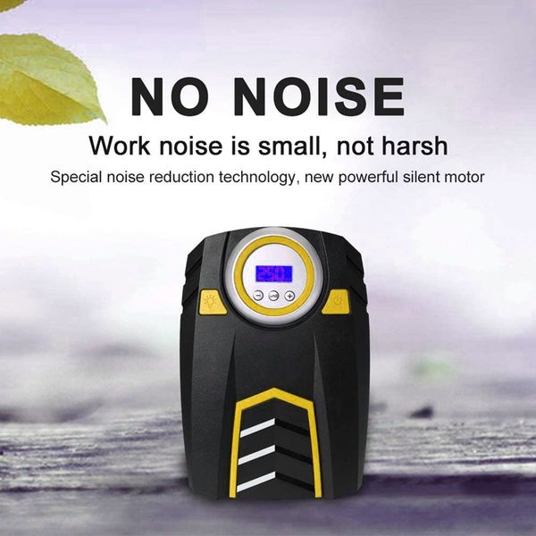 Digital Tyre Inflator, Portable Air Compressor Tyre Pump DC12V 150PSI With LED Light For Car Bicycle SUV Boat