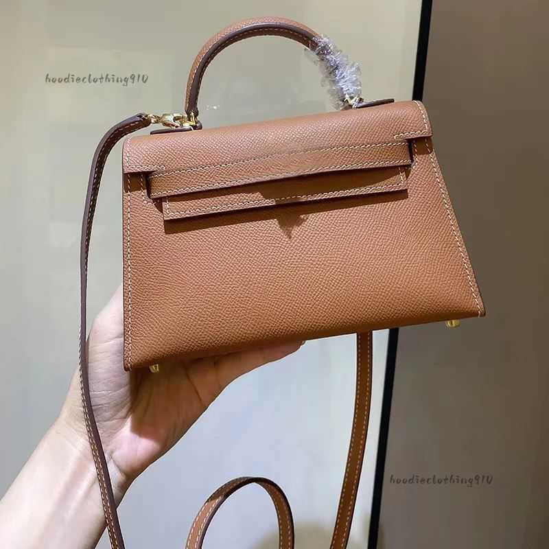 Evening Bags Quality Luxury bag Womens Bags Designer Handbag Woman Genuine Leather Orange Black Crossbody Shoulder Bag Female Purse Lady Tote Bag Wi