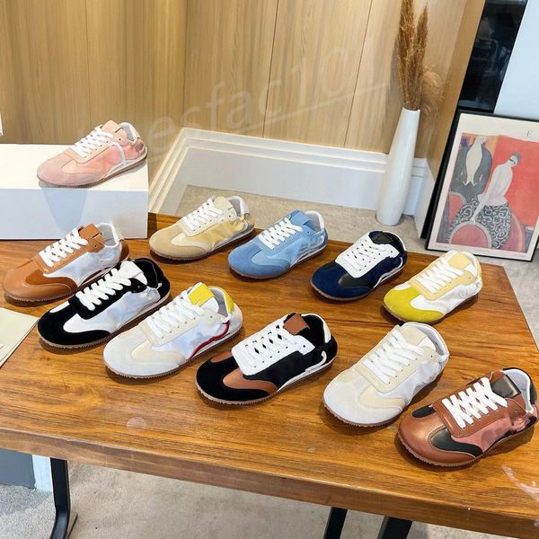 designer dress shoes women sneakers top quality Cashmere Leather man sneaker running shoe High elastic tendon bottom casual Flat Heel Soft s