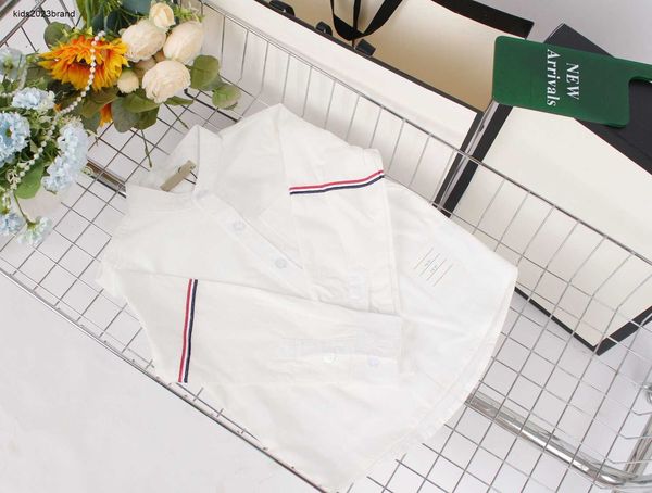 New baby Shirt high quality lapel boys coat Size 110-160 CM boy dress shirt kids designer clothes Child Blouses Dec05
