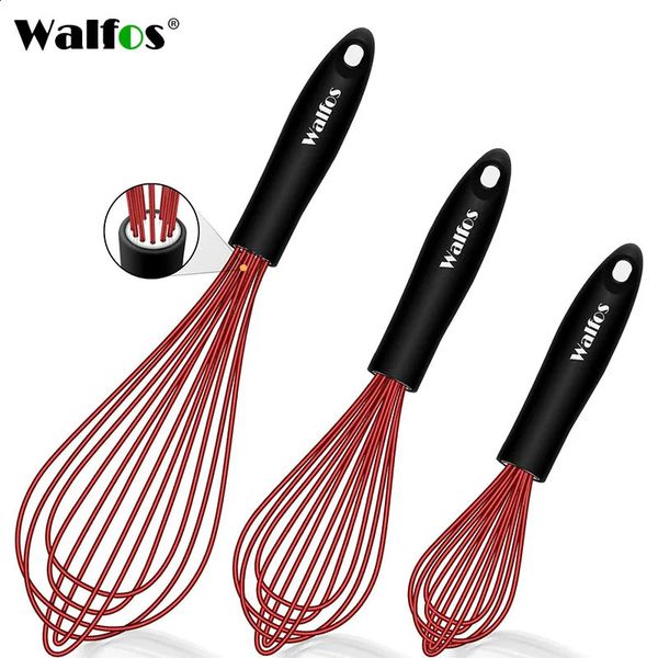 Walfos Silicone Wire Byking Manual Egg Beller Blender Better Butter Bate Kitchen Baking Utensils de cozinha Acesso 241205