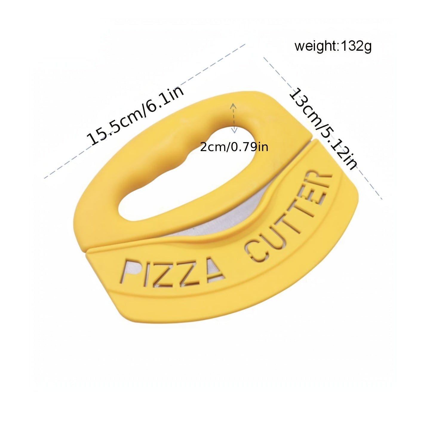TEMU Pizza Cutter, Home, Kitchenware, Restaurant Gadgets, Pasta And Pizza Tools, Really ! The Pizza With Ease, And The Handle Has A Great Grip With