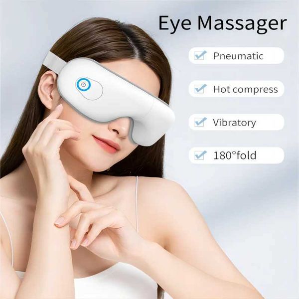 Eye Massager with Heat for Migraines Eye Mask with Bluetooth Airbag Eye Care Device for Eye Strain Relief Dry Eye Improve Sleep 241225