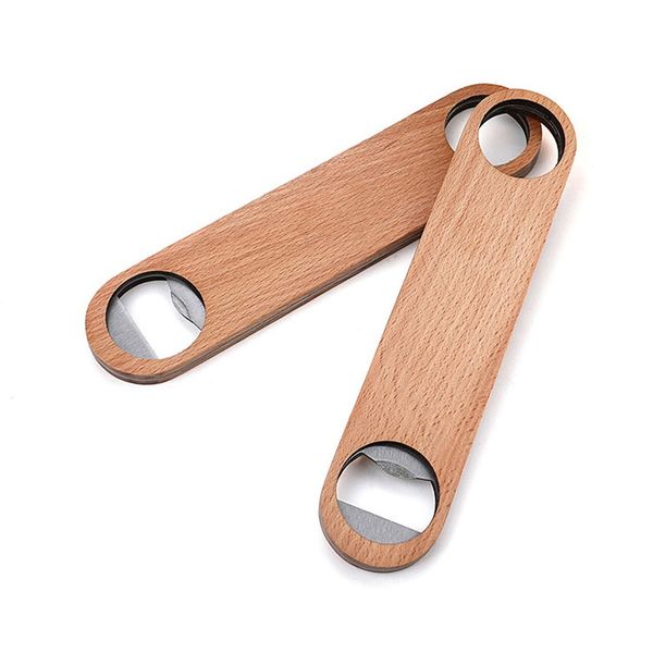 Big Wood Handle Bartender Bottle Opener Wine Beer Soda Glass Cap Bottle Opener Kitchen Bar tools Factory wholesale LX6760 60