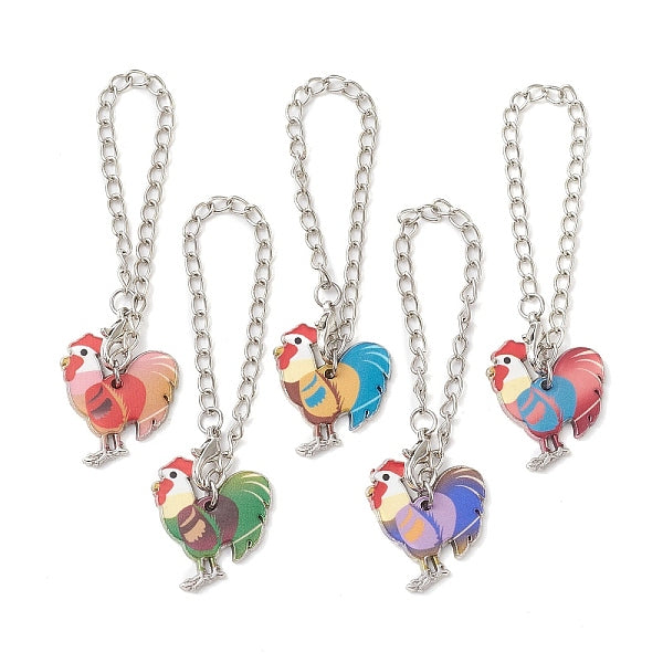 Décorations pendantes en alliage émaillé