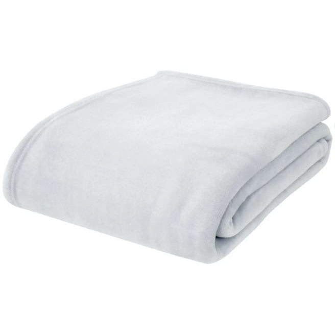 Catherine Lansfield Raschel Velvet Touch Throw Silver