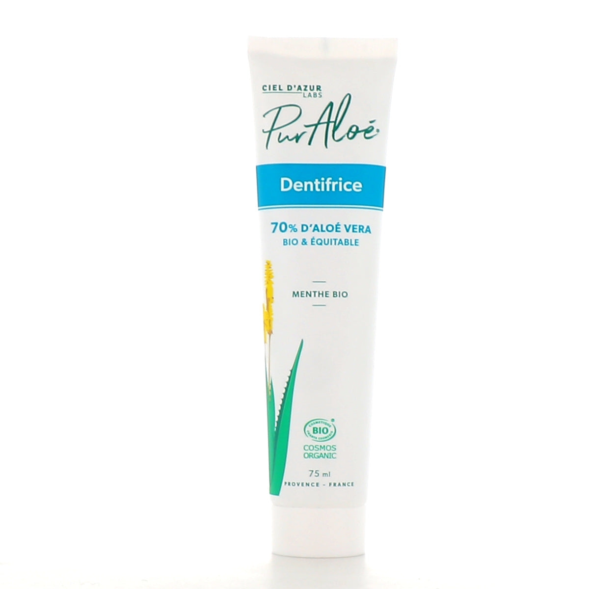 Pur aloé Pasta de Dientes Bio Aloe Vera 70% 75ml