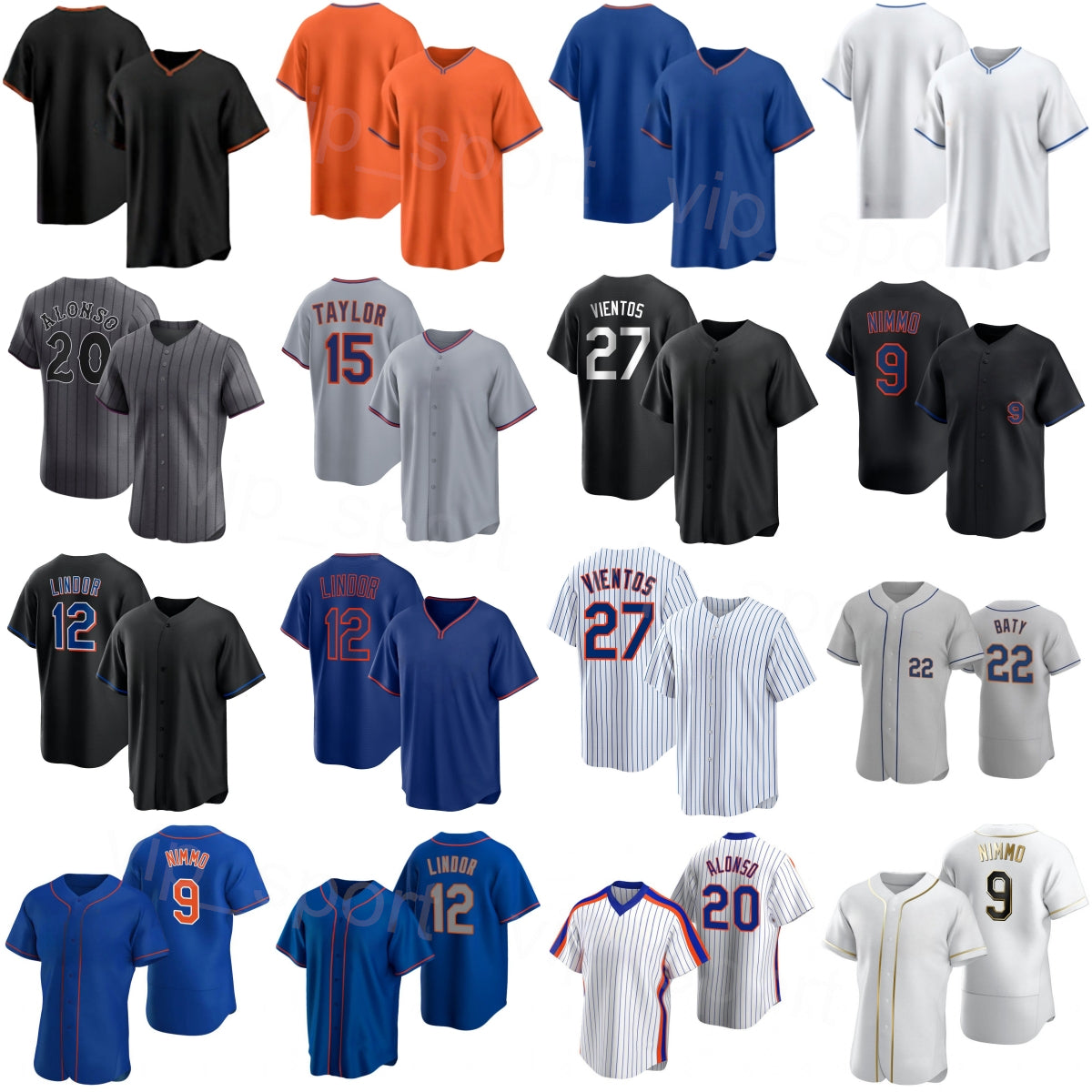 Team Baseball 20 Pete Alonso Jerseys Woman Mans Kids 22 Juan Soto 9 Brandon Nimmo 15 Tyrone Taylor 27 Mark Vientos 12 Francisco Lindor Sport 25 26 C