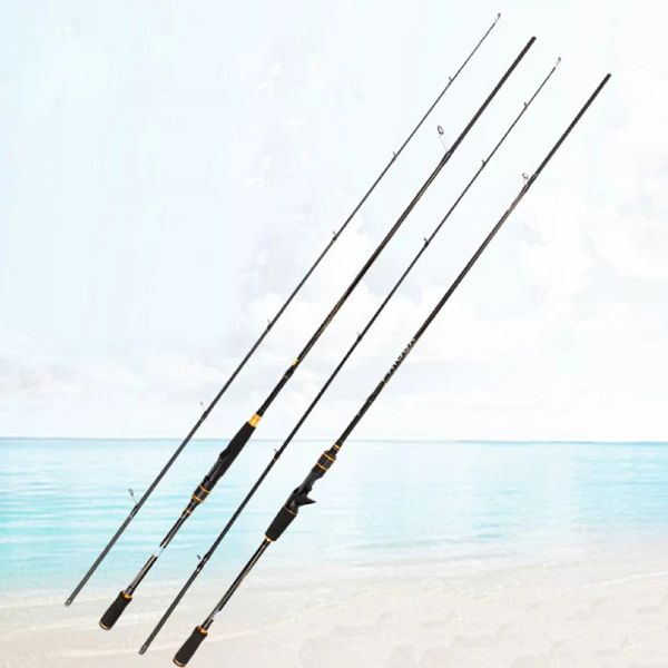1.65m 1.8m MH Power Casting Fishing Rod 2 Sections Lure Weight 15-45g With Segmented EVA Comfortable Grip Fishing Pole