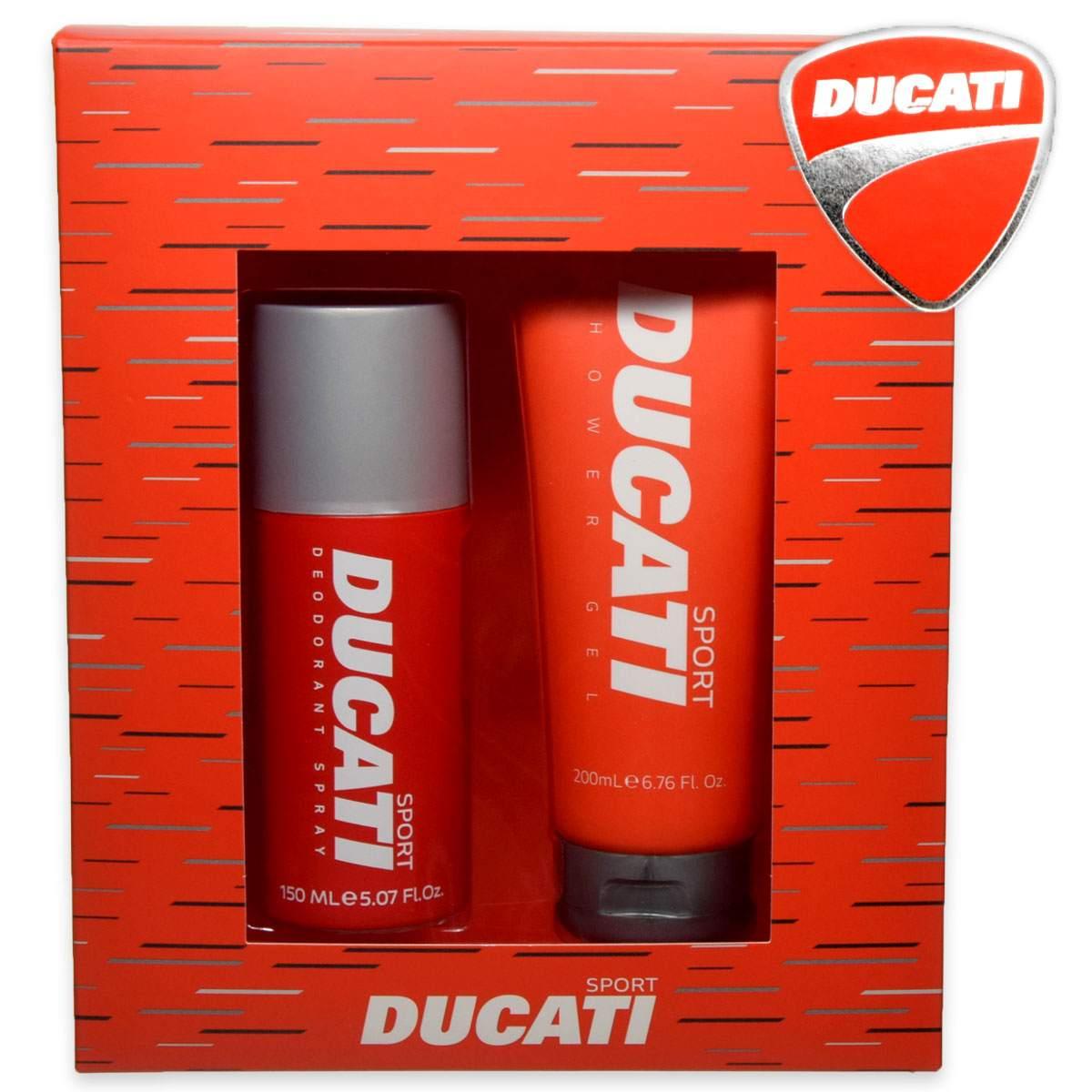 Set cadou sport Ducati (deodorant 150ml + gel de dus 200ml)