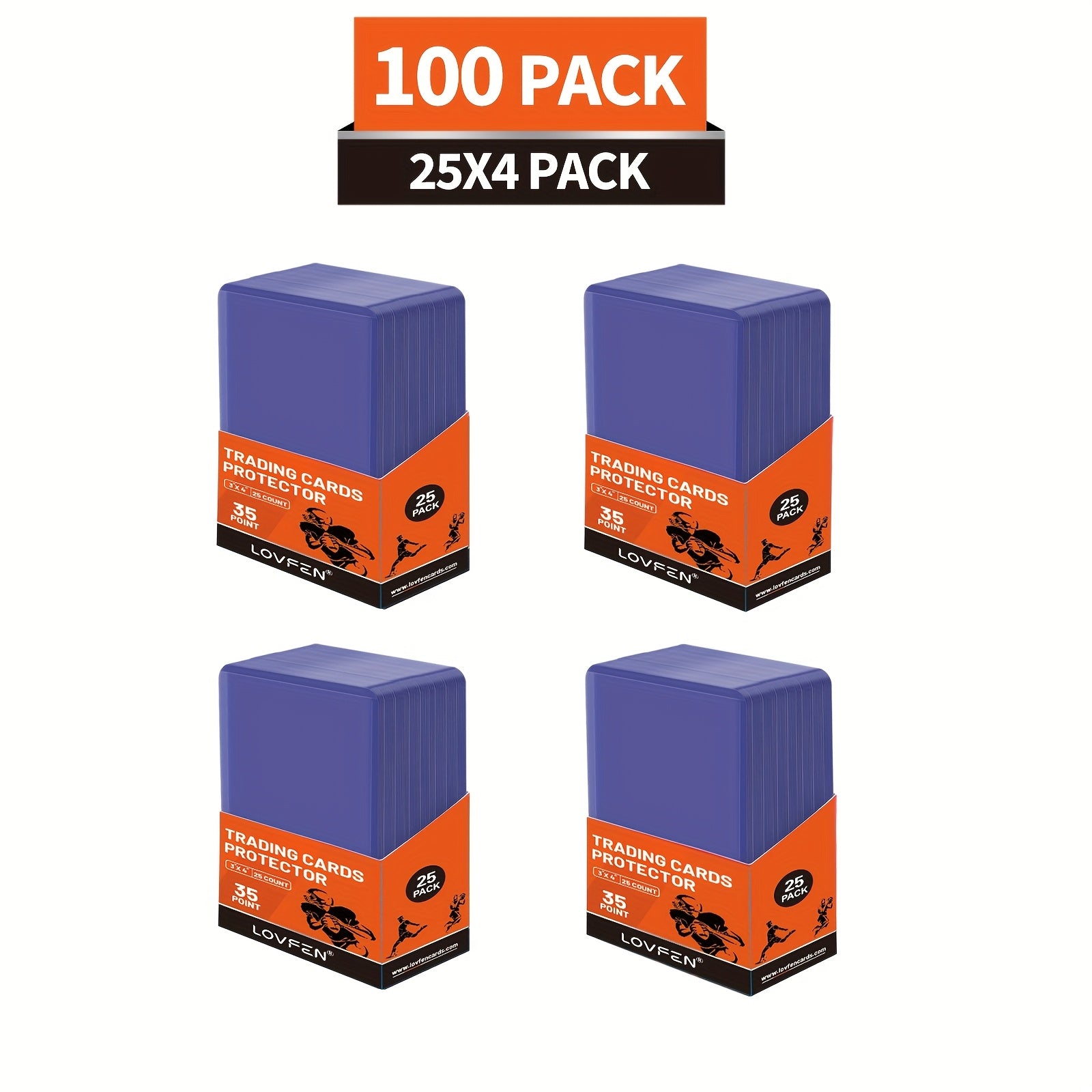 TEMU 100ct Top Loader Lovfen 3 "x 4", Baseball Card Protective Case Hard Plastic, With Trading Card Sports Card Holder, Suitable For Collection,