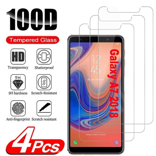 Cell Phone Screen Protectors For Samsung Galaxy A7 20189H Screen Protector 2-4Pcs HD Tempered Glass Film J241114