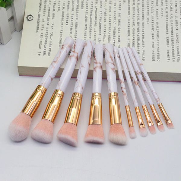 Makeup Brushes 10pcs Makeup Brushes Sets Highlighter Eye Cosmetic Powder Foundation Eye Shadow Cosmetics Professional Eyebrows Soft Hair HZ0