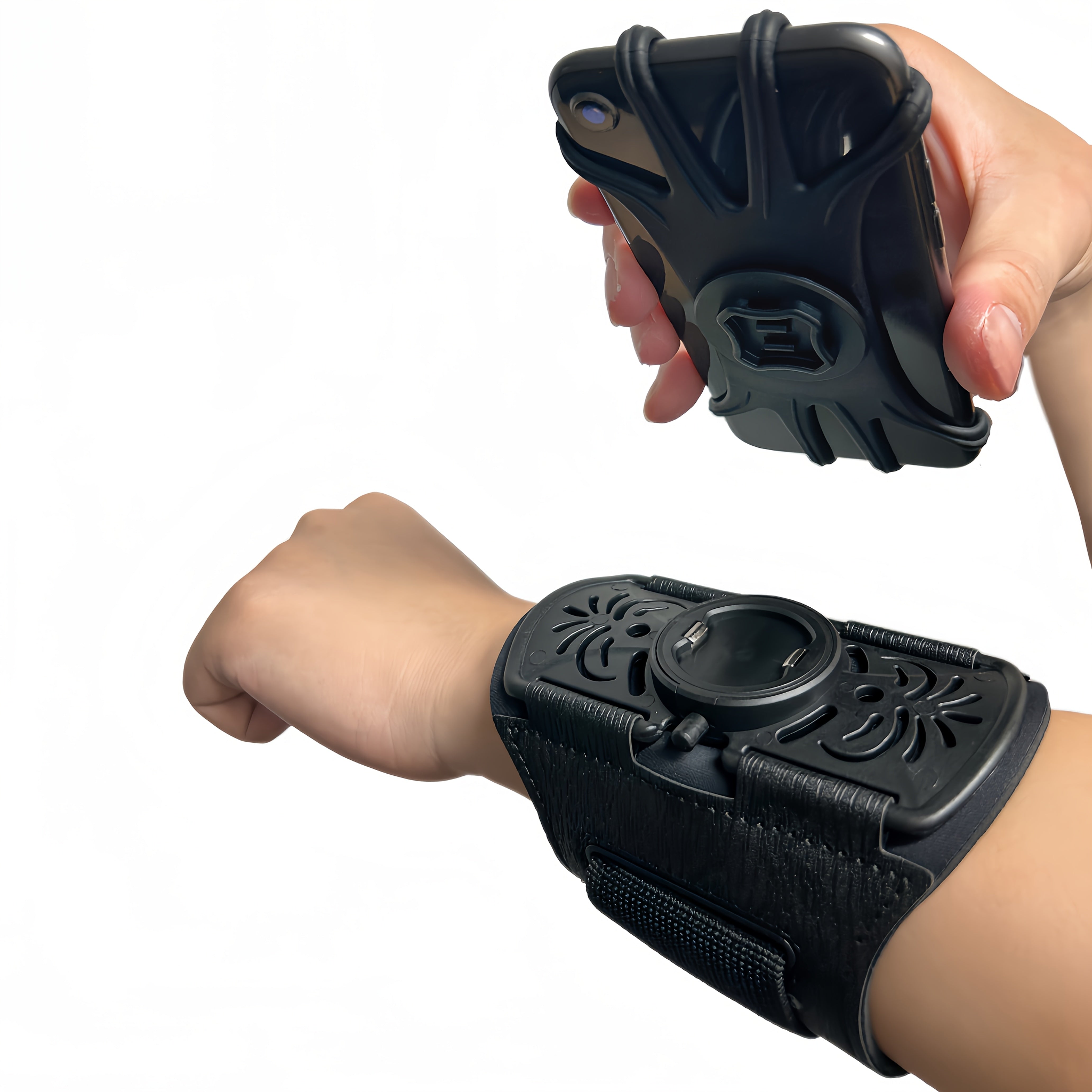 TEMU Wrist Phone Holder, Removable, 360 Degree Rotation, Compatible With Iphone 16-15-14-13-12- Max-xs-xr-x-8-7-6, 4.7-6.5 Inch Smartphones With