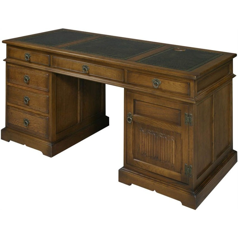 Wood Bros Old Charm Pedestal Desk Oc2798 - Classic Finish