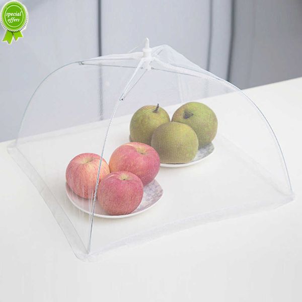 Update New Foldable Anti Fly Mosquito Tent Square Food Mesh Dome Net Umbrella Picnic Protect Dish Cover Kitchen Accessories