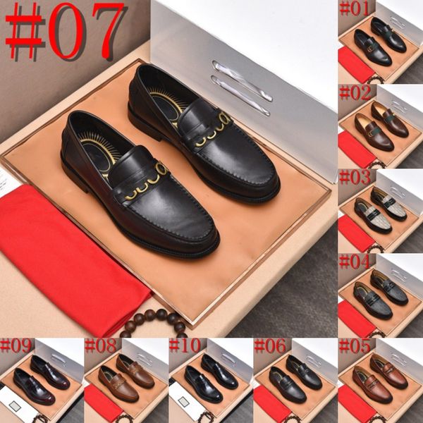 40Model Luxury Men&#039;s Loafers Designer Dress Shoes Snake Prints Formal Men Casual Shoes Black Brown Monk Loafers Office Wedding Leather