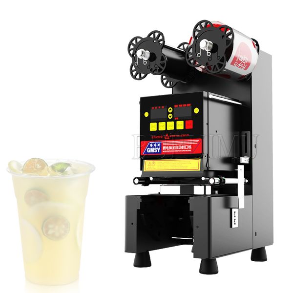 Cup Sealing Machine Milk Tea Shop Sealing Machine Automatic Cup Sealer Coffee Juice Soy Milk Drink Heat Sealer For Commercial