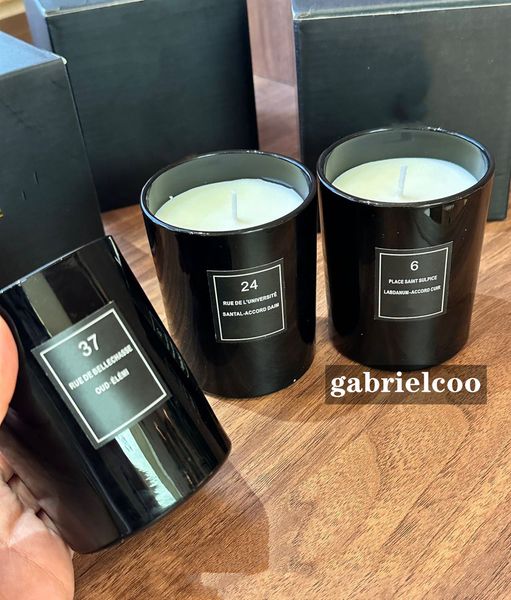 Candles Designer Aromatherapy Candle Black 3 Aromas Pure Natural Plant Essential Oil less Aromatherapy Hand Gift French Aromatherapy Candle