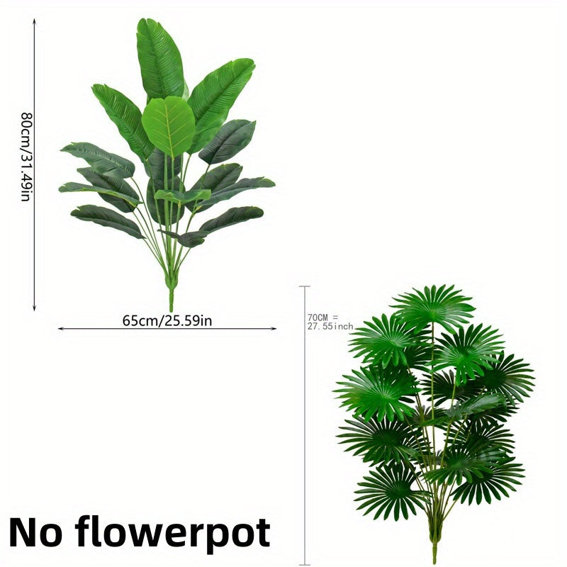 TEMU 2 Sets Of Artificial Mixed Plants-indoor And Outdoor Elegant Decoration, Realistic Artificial Plants, Suitable For Outdoor Home Office Garden