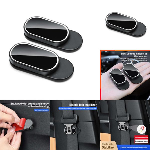 Electronics Auto 1-2PCS Car Seat Belt Holder Stabilizer Device Strong Fastener Fixed Buckle for Tesla VW BMW Nissan Hyundai Interior Accesso
