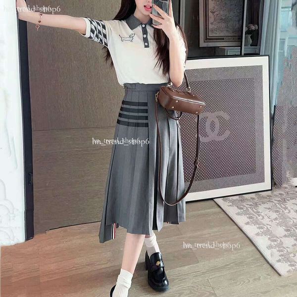 Designer Thoms browne Women&#039;s Skirts Shirts Jackets Cardigans Dresses Casual Boutique Double Breasted Solid Colour Suits Jackets Trouse