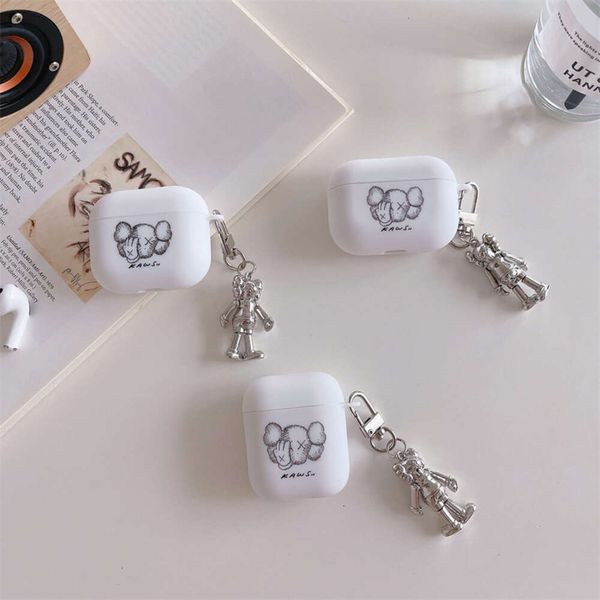 ddmygifts Face covering doll suitable for Pro 1-2-3 generation Bluetooth wireless headphone cover, simple frosted soft shell A