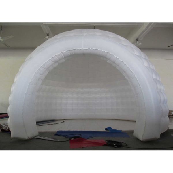 6m-8m dia Large LED lighted Inflatable dome Tent blow up White Igloo Tents for outdoor parties or events