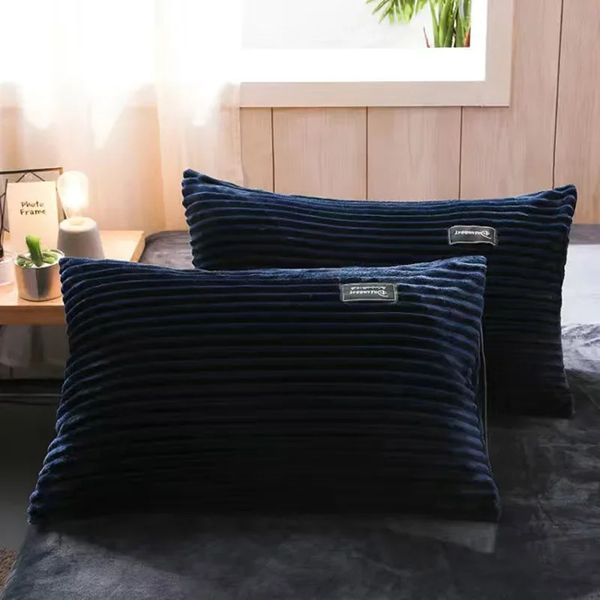 Pillow Case 2 thick winter magic velvet pillowcases on bedding warm and comfortable home decoration pillowcases 48 74CM 241107
