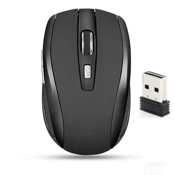Mice Computer Mouse Wireless USB Adjustable DPI Raton Wireless Gaming 6 Button Optical Mouse USB Receiver CL241230