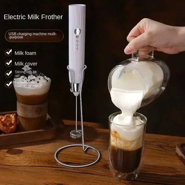 Baking Blender Milk Frother 2-in-1 USB Charging Electric Egg Blender Kitchen Small Tool Coffee Blender Thermomix Tm6 Cooking Tool W241102