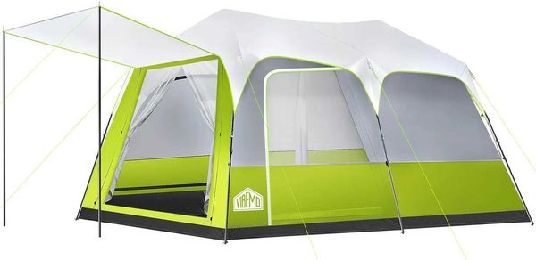 Person Cam Tent Pop-Up Family Tent for Instant Easy Setup Spacious Interior Includes Room DividerXJ241217
