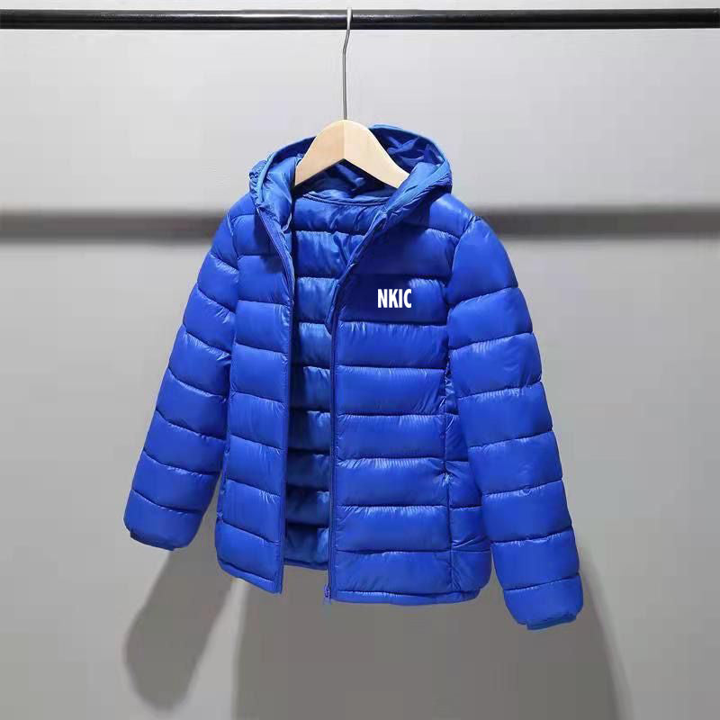 Children&#039;s Red Down Outerwear Winter Down Coat Clothes letter Prints Boys Girls Cotton Padded Parka Coats Warm Hooded Jacket 2-15 Years