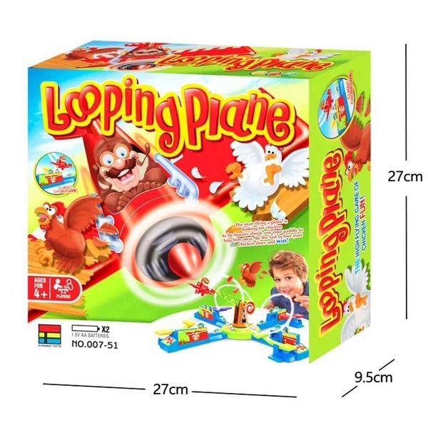 Toy Looping Louie Spinning Plane Chicken Stealing Game Parent Child Interaction Battle Puzzle Board Game Party Childrens Toys