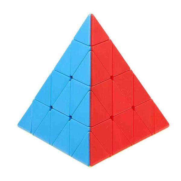 Magic Cubes YiSheng Magic Cube 4x4-3x3 Pyramid Magico Cubo Puzzle Educational Puzzle Toys Birthday Christmas Gifts S2412192