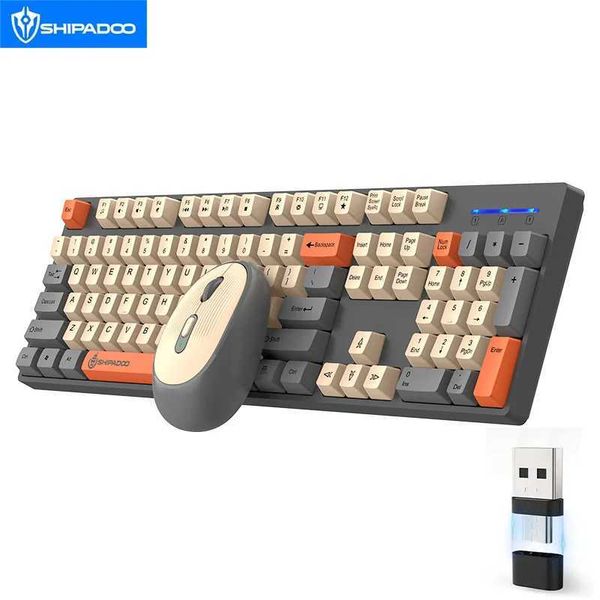 Keyboards Unsharkable Shipadoo Keyboard Gaming Wireless Laptop Deskto PC Computer Office Accessories Free wireless mouse With Numpad S25210