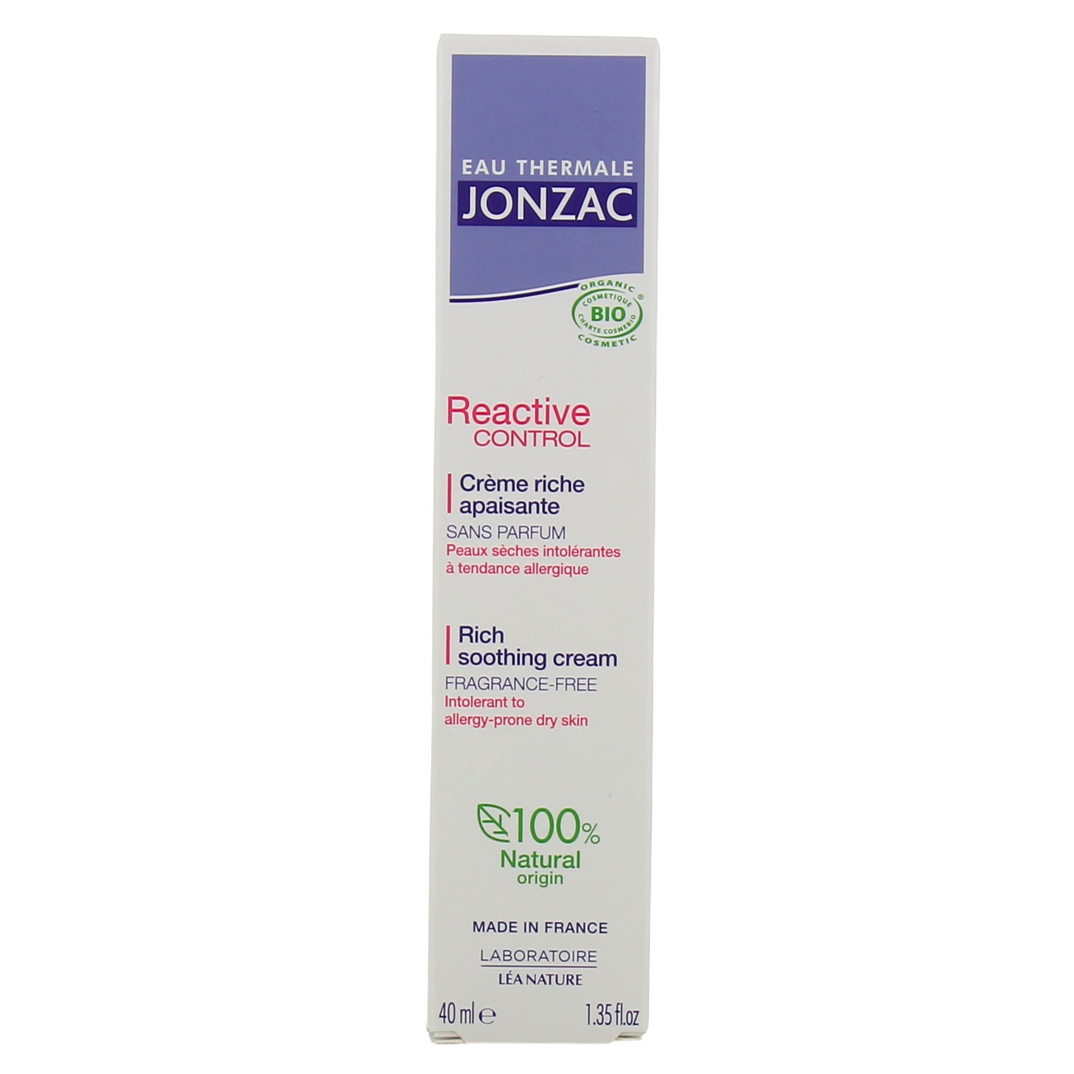 Eau thermale Jonzac Reactive Control bohatý zklidňující krém 40ml