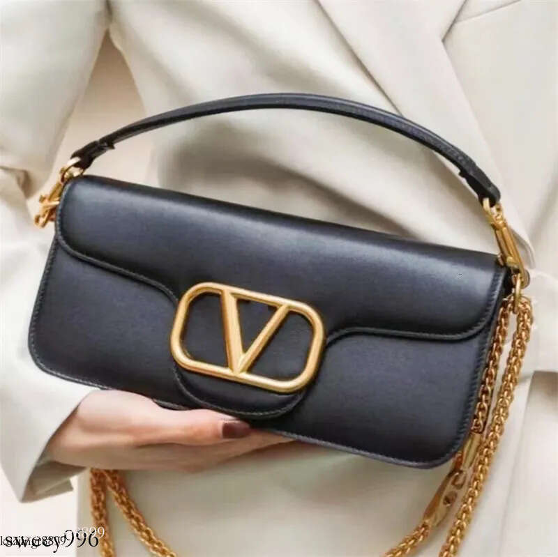 High quality LOCO canvas shoulder chain bag fashion handbag Womens hobo clutch leather crossbody envelope Designer Wallet mens Underarm tote Even s