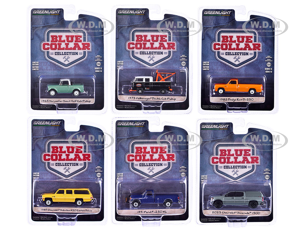"Blue Collar Collection" Set of 6 pieces Series 13 164 Diecast Model Cars by Greenlight