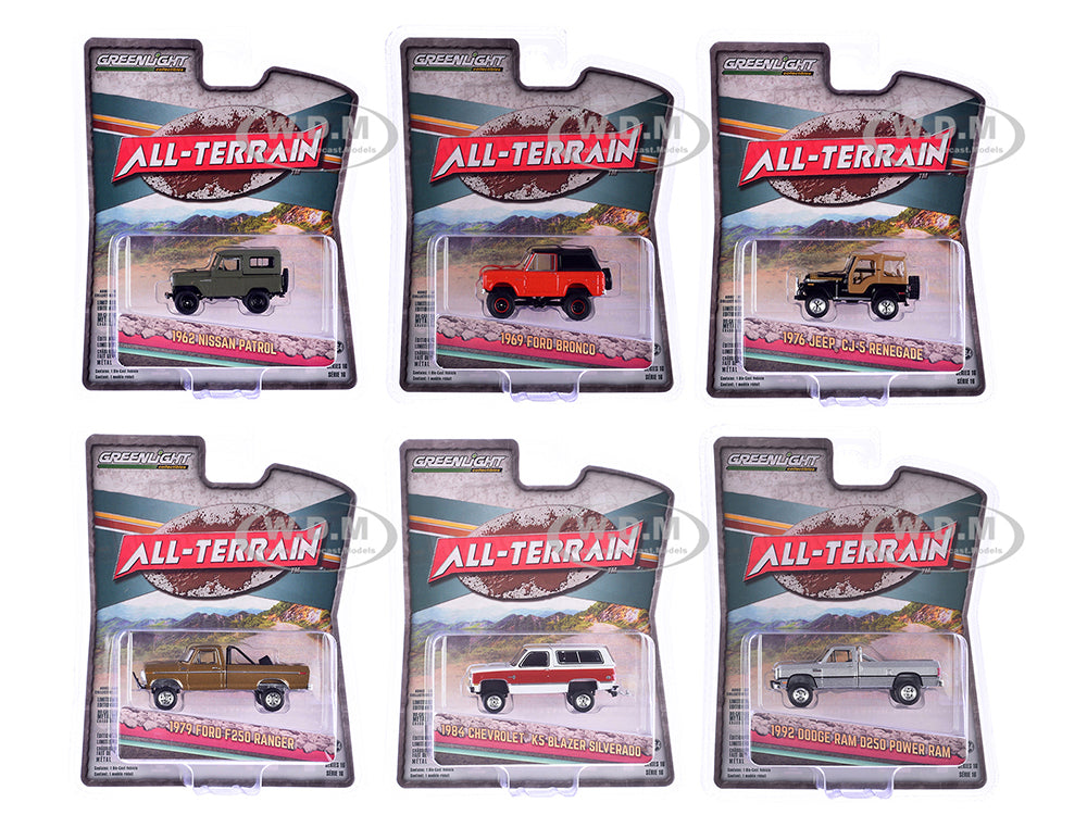 "All Terrain" Series 16 Set of 6 pieces 164 Diecast Model Cars by Greenlight