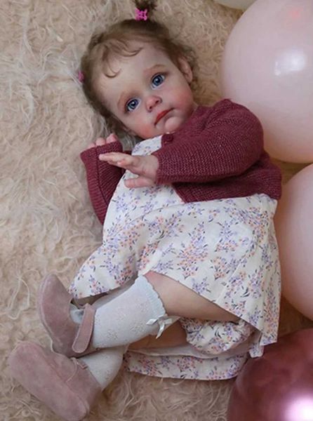 Dolls toy Kit toy Baby Vinyl Kit 23Inch Maggie Soft Touch Unpainted Unfinished Doll Parts DIY Blank Boneca BebeL24731