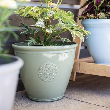 Kelkay Eden Emblem Planter - Green - 45cm