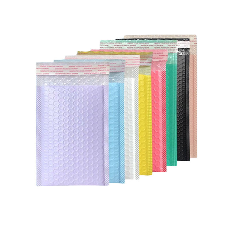 100PC Color Bubble Bags Mailing Bags Envelope Packaging Shipping Mailers Bags 15 Size models Thickened Waterproof Shockproof Protection Self Seal Pa