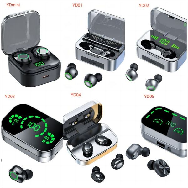 Wireless Bluetooth Earphone TWS Bluetooth Earphone YD Series In ear Headphones Earbuds Built-in Microphone High Quality Headphone Sport Earp